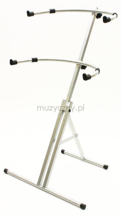 Tietz Duet S double keyboard stand, silver