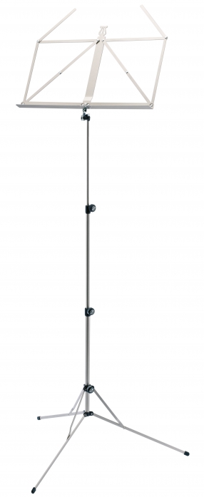 K&M 101 music stand, foldable, silver