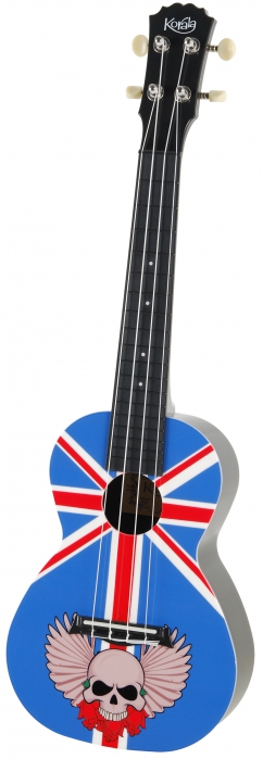 Korala PUC 30-003 concert ukulele, Union Jack With Skull