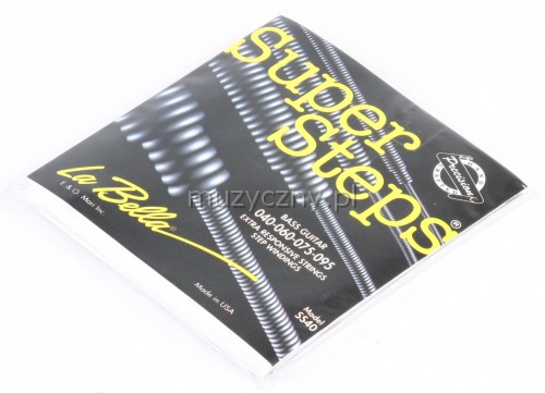 LaBella SS40 Super Steps Bass Guitar Strings 40-95