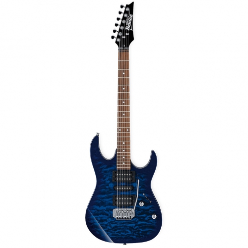 Ibanez GRX70QA TBB Transparent Blue Burst electric guitar