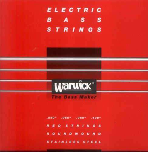 Warwick 42210 Red Lab Stainless Steel Bass Guitar Strings (40-100)
