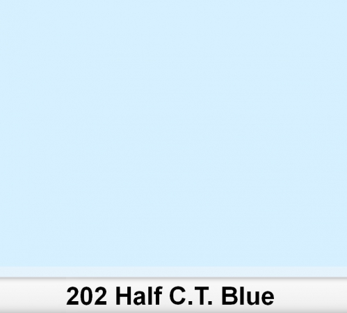 Lee 202 Half C.T.Blue 1/2 colour filter, 50 x 60cm