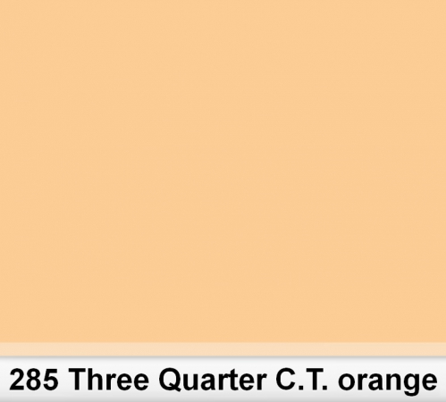 Lee 285 Tree Quarter C.T.Orange 3/4 filter, 50 x 60cm