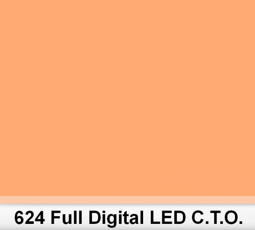Lee 624 Full Digital LED CTO filter, 50 x 60cm