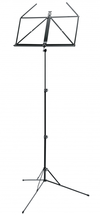 K&M 101 music stand, foldable, black