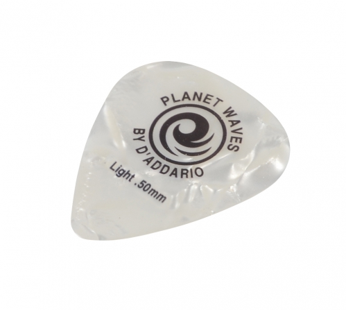 Planet Waves White Pearl Celluloid Light guitar pick