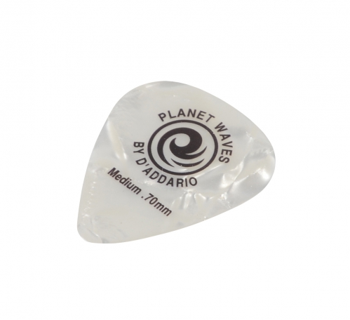 Planet Waves White Pearl Celluloid Medium guitar pick