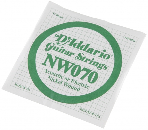 D′Addario NW070 Nickel Wound Electric Guitar String