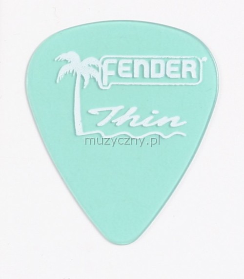 Fender California Clear thin green pick