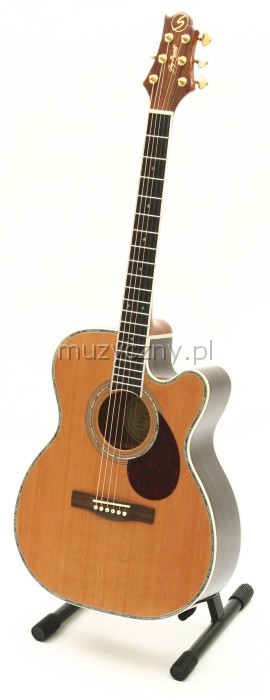 Samick OM8CE-N acoustic guitar with EQ