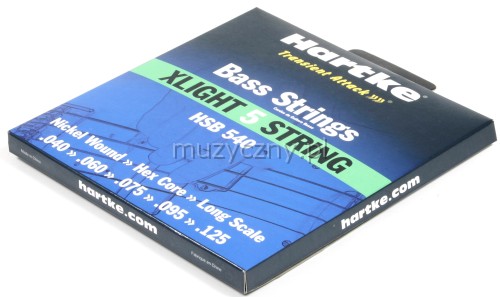 Hartke HSB-540 bass guitar strings (5) 40-125