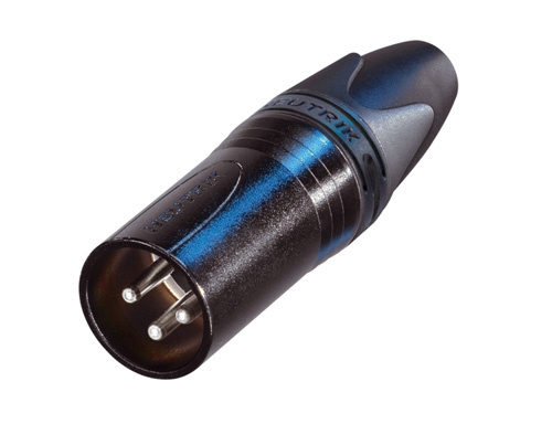 Neutrik NC3MXX-BAG male XLR cable connector, silver contacts