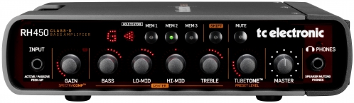 TC electronic RH450 bass amplifier head 450 W