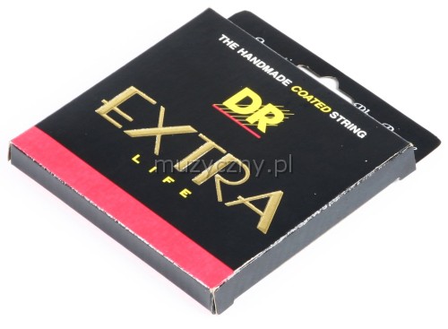 DR EXR-12 Extra Life Clear Coated Guitar Strings (12-54)