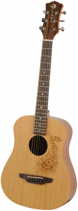 Luna Safari Henna Natural acoustic guitar