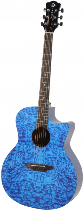 Luna Gypsy Quilt Ash TBL acoustic guitar