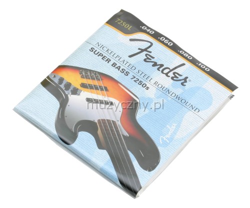 Fender Nickel Plated Steel 7250L bass guitar strings 40-100