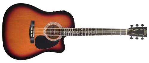 Stagg SW203CE-SB acoustic-electric guitar