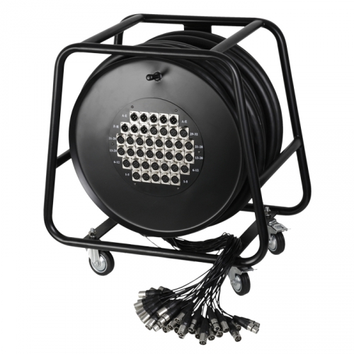 Adam Hall K40C50D Stagebox on Cable Drum 32/8 50 Meter