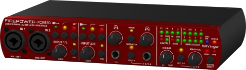 Behringer FCA610 auido interface FireWire/USB