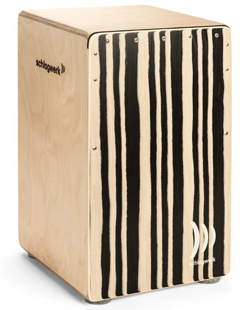 Schlagwerk Percussion CP-560ST Agile Pro Zebra Cajon Soft Touch + TA-12 cajon cover