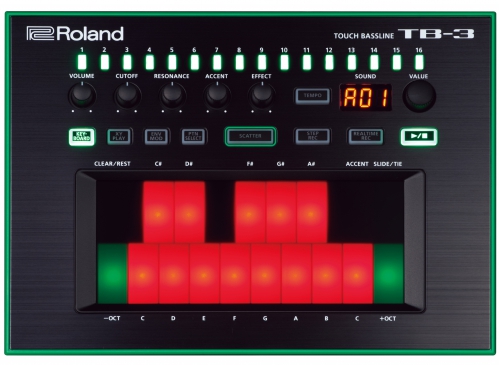 Roland Aira TB3 Touch Bassline bass synthesizer