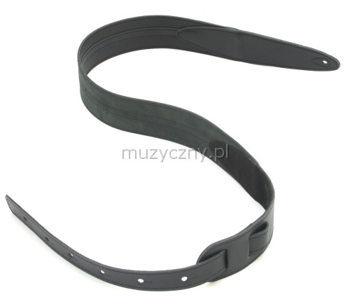 Akmuz PES-24 leather guitar strap, black