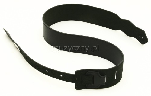 Akmuz PES-13 leather guitar strap, black