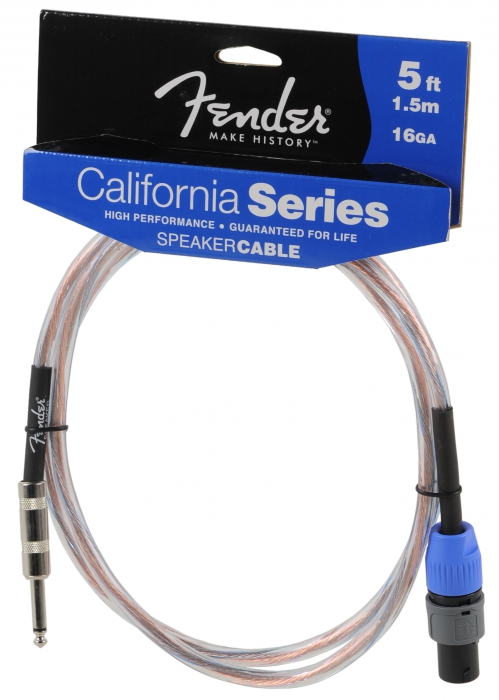 Fender California Clear 5ft kabel gonikowy jack/speakon 1,5m