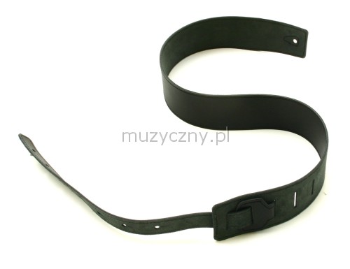 Akmuz PES-16 leather guitar strap, black