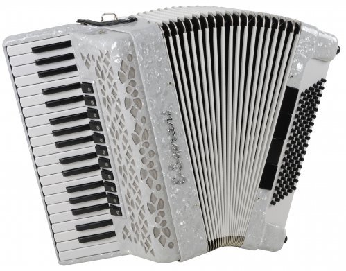 E.Soprani 964 KC 37/4/11 96/4/4 Musette accordion (white)
