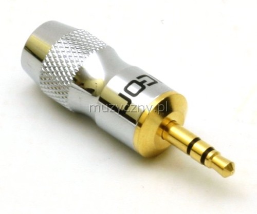 Hicon HI-J35S01 mini jack TRS  3.5mm (silver/gold plated)