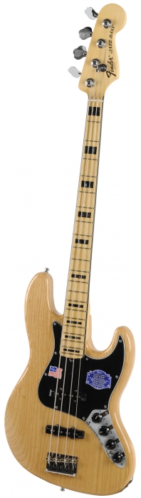 Fender American Deluxe Jazz Bass Ash Natural bass guitar