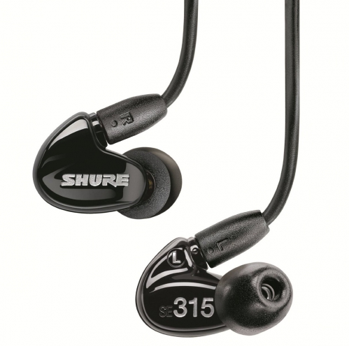 Shure SE315 K earphones, black