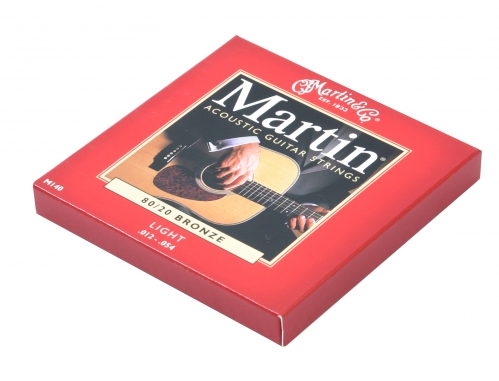 Martin M140 acoustic guitar strings 12-54