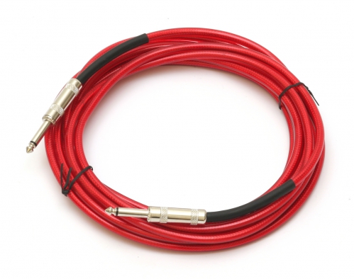 Fender California 18ft cable Candy Apple Red
