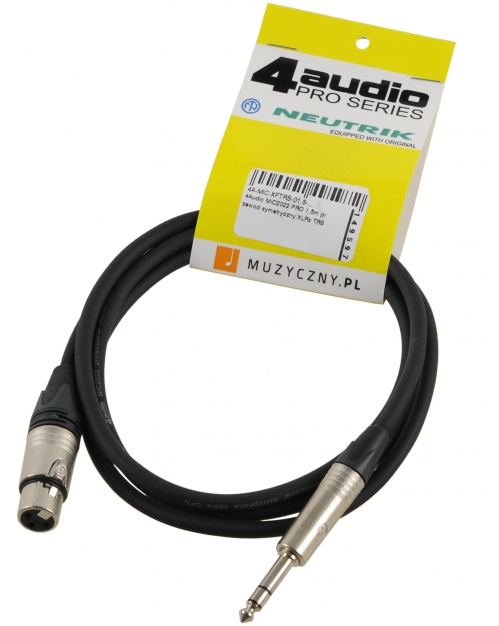 4Audio MIC2022 PRO 1,5m microphone cable symmetric XLR-F TRS Neutrik