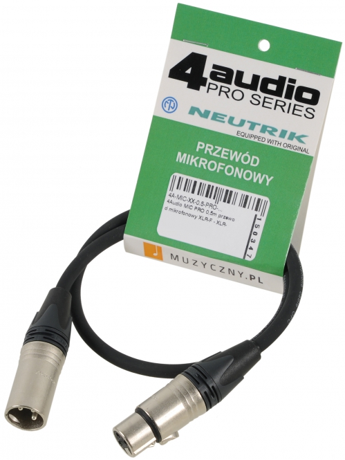 4Audio MIC2022 PRO 0,5m microphone cable XLR-F XLR-M Neutrik