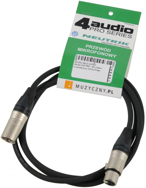 4Audio MIC2022 PRO 1,5m microphone cable XLR-F XLR-M Neutrik