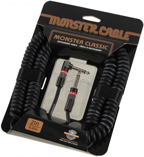 Monster Classic 21AC W instruental cable coiled