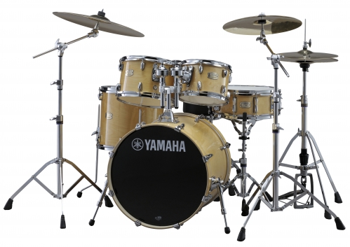 Yamaha Stage Custom Birch Power Fusion drum set + hardware (colour: Natural Wood) 