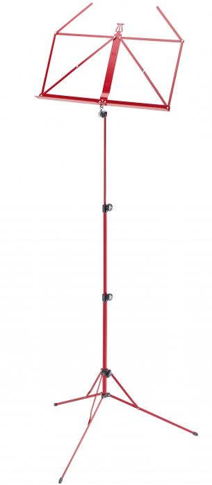 K&M 101 music stand, foldable, red