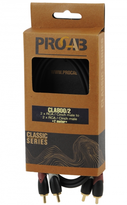 Procab CLA800/2 2x RCA - 2x RCA cable, 2m