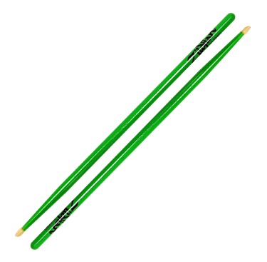Zildjian 5A Acorn Neon Green drumsticks