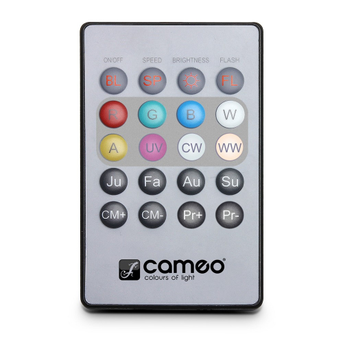 Cameo CLPFLAT1REMOTE Infrared remote control for FLAT PAR CAN projector