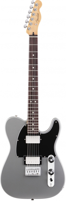 Fender Blacktop Telecaster HH RW Silver electric guitar
