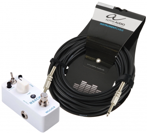 Mooer MDL 2 Reecho Digital Delay guitar effect pedal with guitar cable