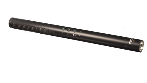 Rode NTG-4+ condenser shotgun microphone, black