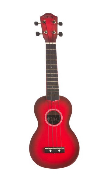 Noir NU1S Red Burst soprano ukulele